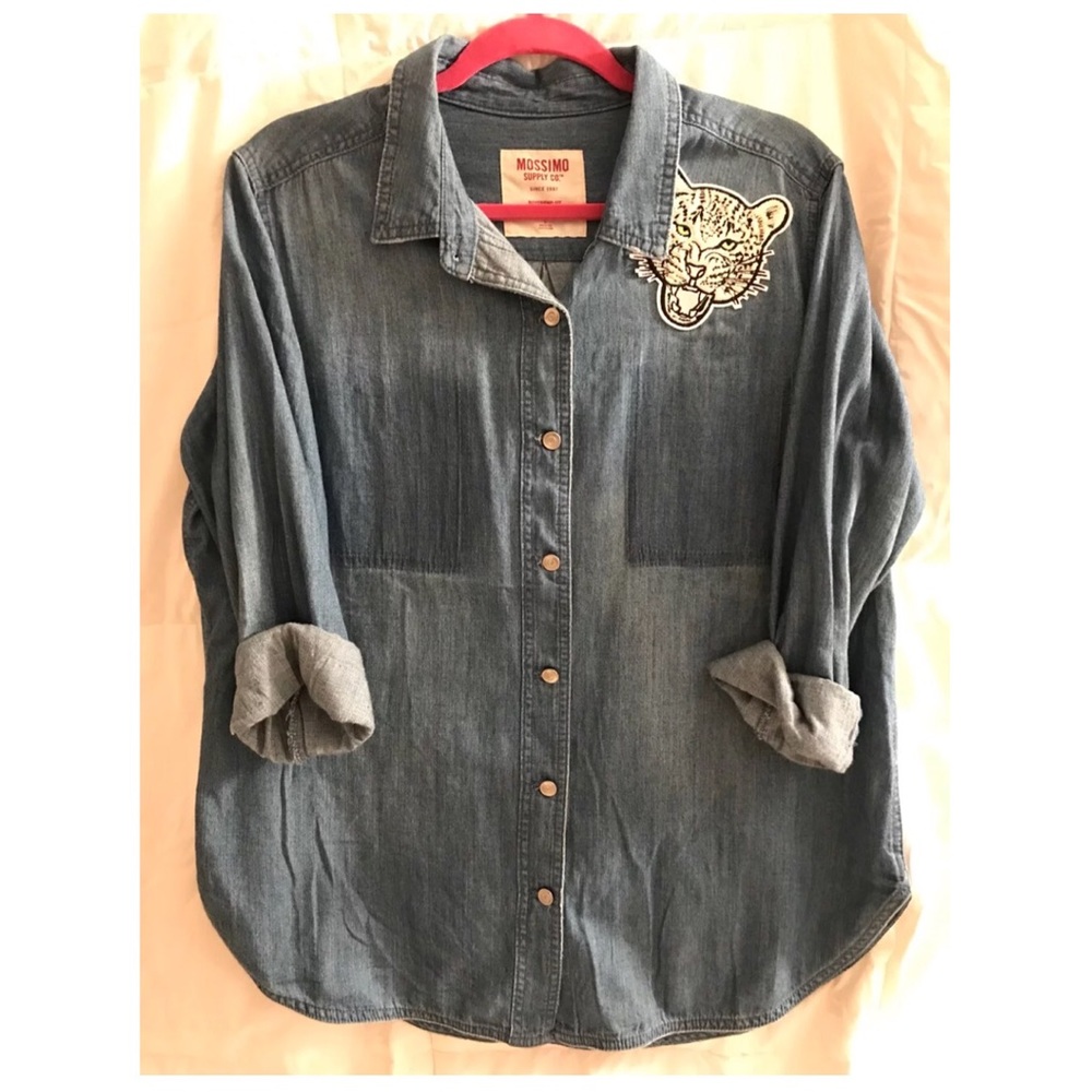 Denim button down shirt